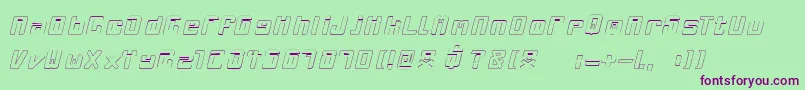 Mclovin-Schriftart – Violette Schriften auf grünem Hintergrund