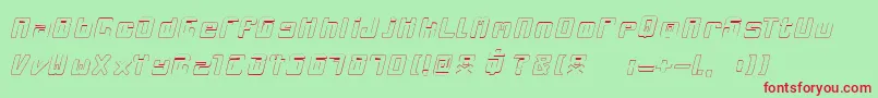 Mclovin Font – Red Fonts on Green Background