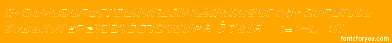 Mclovin Font – White Fonts on Orange Background