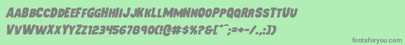 Mysterymobileexpandital Font – Gray Fonts on Green Background