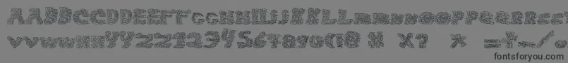 HaloSonic Font – Black Fonts on Gray Background