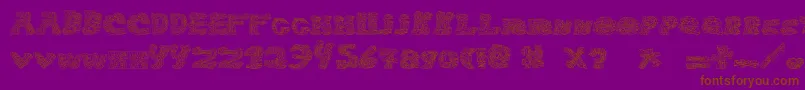 HaloSonic Font – Brown Fonts on Purple Background