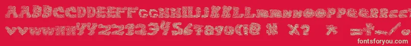 HaloSonic Font – Green Fonts on Red Background