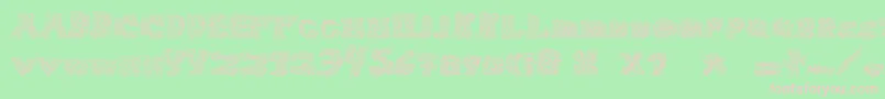 HaloSonic Font – Pink Fonts on Green Background
