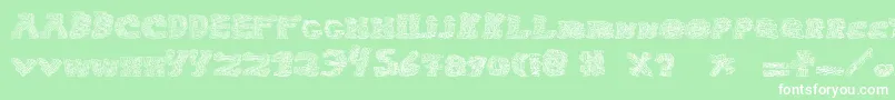 HaloSonic Font – White Fonts on Green Background