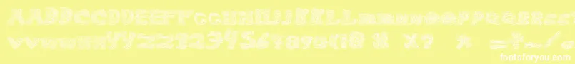 HaloSonic Font – White Fonts on Yellow Background