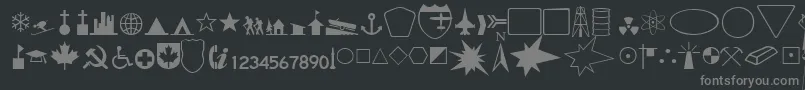 Fts5 Font – Gray Fonts on Black Background