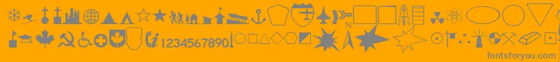 Fts5 Font – Gray Fonts on Orange Background
