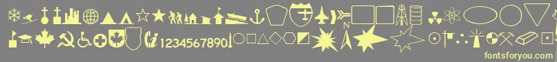 Fts5 Font – Yellow Fonts on Gray Background