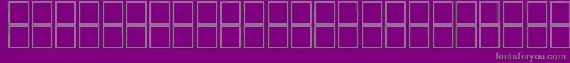 AlKharashiSalehMusmatKaimMukoas-fontti – harmaat kirjasimet violetilla taustalla