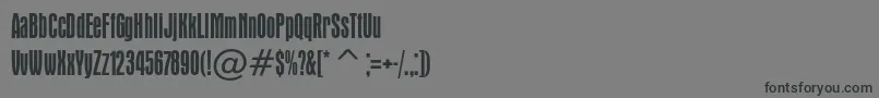 Apicalc-Schriftart – Schwarze Schriften auf grauem Hintergrund