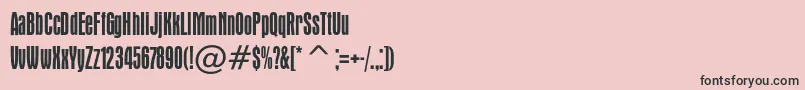 Apicalc Font – Black Fonts on Pink Background
