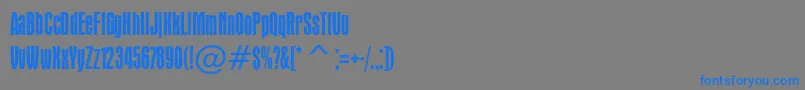 Apicalc Font – Blue Fonts on Gray Background