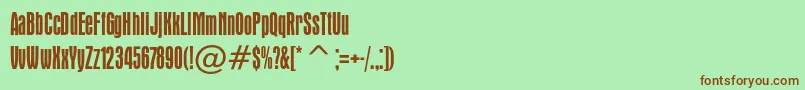 Apicalc Font – Brown Fonts on Green Background
