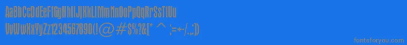 Apicalc Font – Gray Fonts on Blue Background