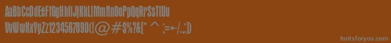 Apicalc Font – Gray Fonts on Brown Background
