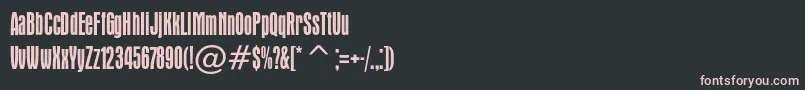 Apicalc Font – Pink Fonts on Black Background