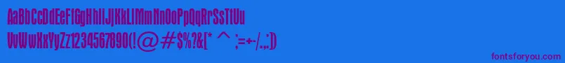 Apicalc Font – Purple Fonts on Blue Background