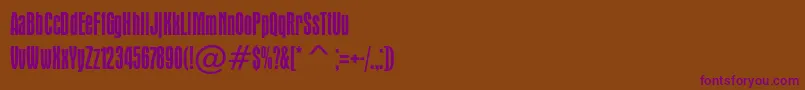 Apicalc Font – Purple Fonts on Brown Background