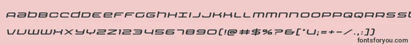 Nextwaveexpandital Font – Black Fonts on Pink Background