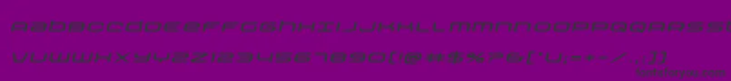 Nextwaveexpandital-Schriftart – Schwarze Schriften auf violettem Hintergrund