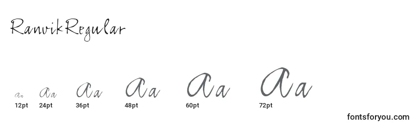 RanvikRegular Font Sizes