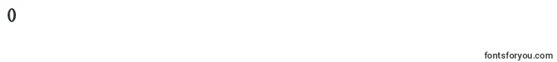 フォントSiCantik – フォント 数字 0