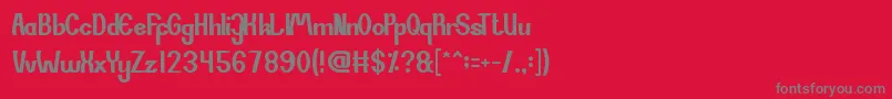 SiCantik Font – Gray Fonts on Red Background