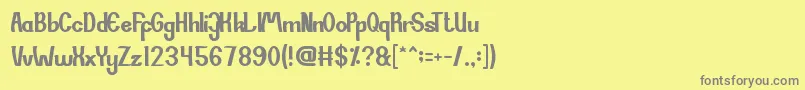 Weitere Informationen zur SiCantik-Schriftart SiCantik-Schriftart – Graue Schriften auf gelbem Hintergrund