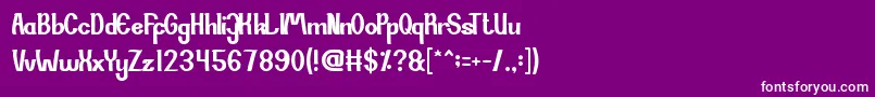 SiCantik Font – White Fonts on Purple Background