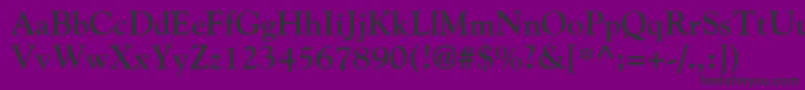 GoudyBold Font – Black Fonts on Purple Background