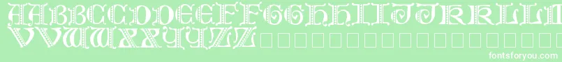 FolksPs Font – White Fonts on Green Background