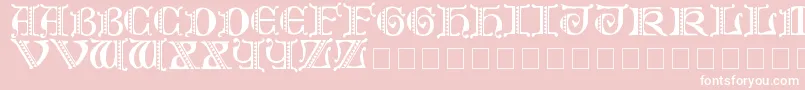 FolksPs Font – White Fonts on Pink Background