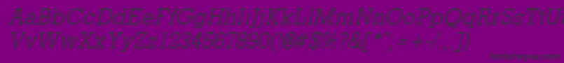 Rockneylight ffy Font – Black Fonts on Purple Background