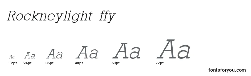 Rockneylight ffy Font Sizes