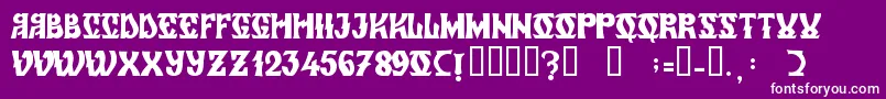 ZamolxisVi Font – White Fonts on Purple Background