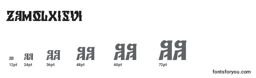ZamolxisVi Font Sizes