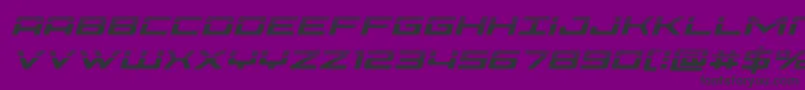 Phoeniciahalfital-Schriftart – Schwarze Schriften auf violettem Hintergrund