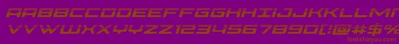 Phoeniciahalfital Font – Brown Fonts on Purple Background