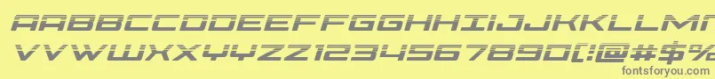 Phoeniciahalfital Font – Gray Fonts on Yellow Background