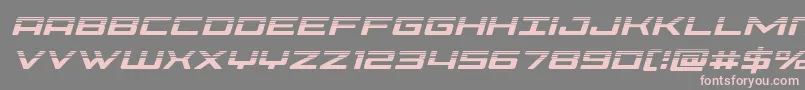 Fonte Phoeniciahalfital – fontes rosa em um fundo cinza