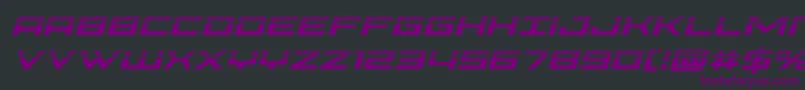 Phoeniciahalfital Font – Purple Fonts on Black Background