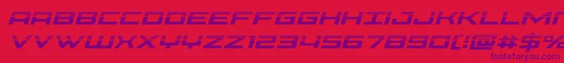 Police Phoeniciahalfital – polices violettes sur fond rouge