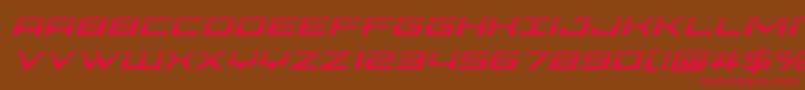 Phoeniciahalfital Font – Red Fonts on Brown Background