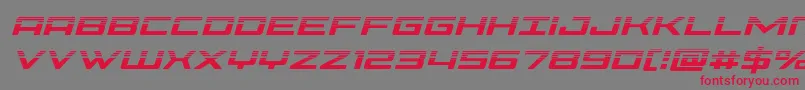 Phoeniciahalfital Font – Red Fonts on Gray Background