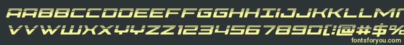 Phoeniciahalfital Font – Yellow Fonts on Black Background