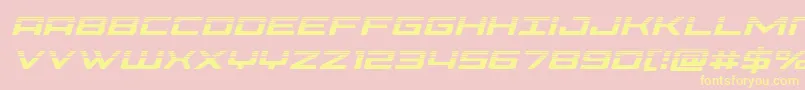 Phoeniciahalfital Font – Yellow Fonts on Pink Background