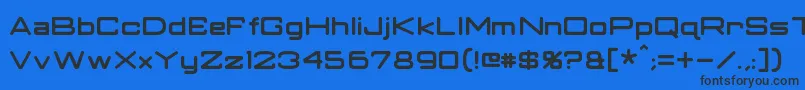 ClassicRobot Font – Black Fonts on Blue Background