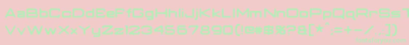 ClassicRobot Font – Green Fonts on Pink Background