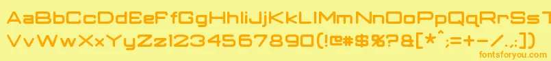 More about ClassicRobot Font ClassicRobot Font – Orange Fonts on Yellow Background